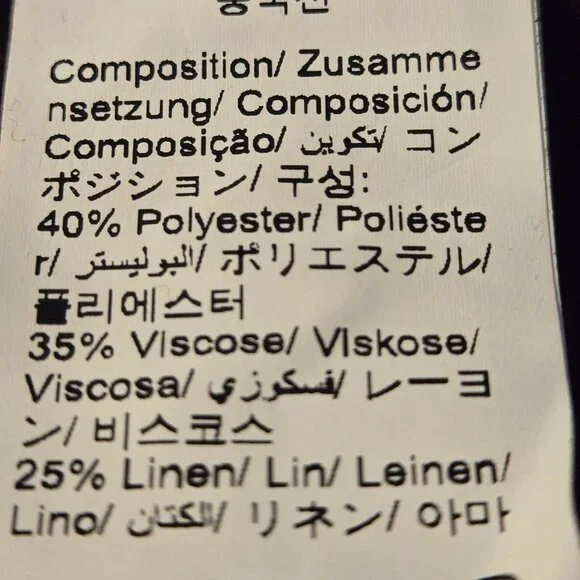 NEW 2026 Orange 3D Flower Linen Blend Dress - Picture 5 of 7